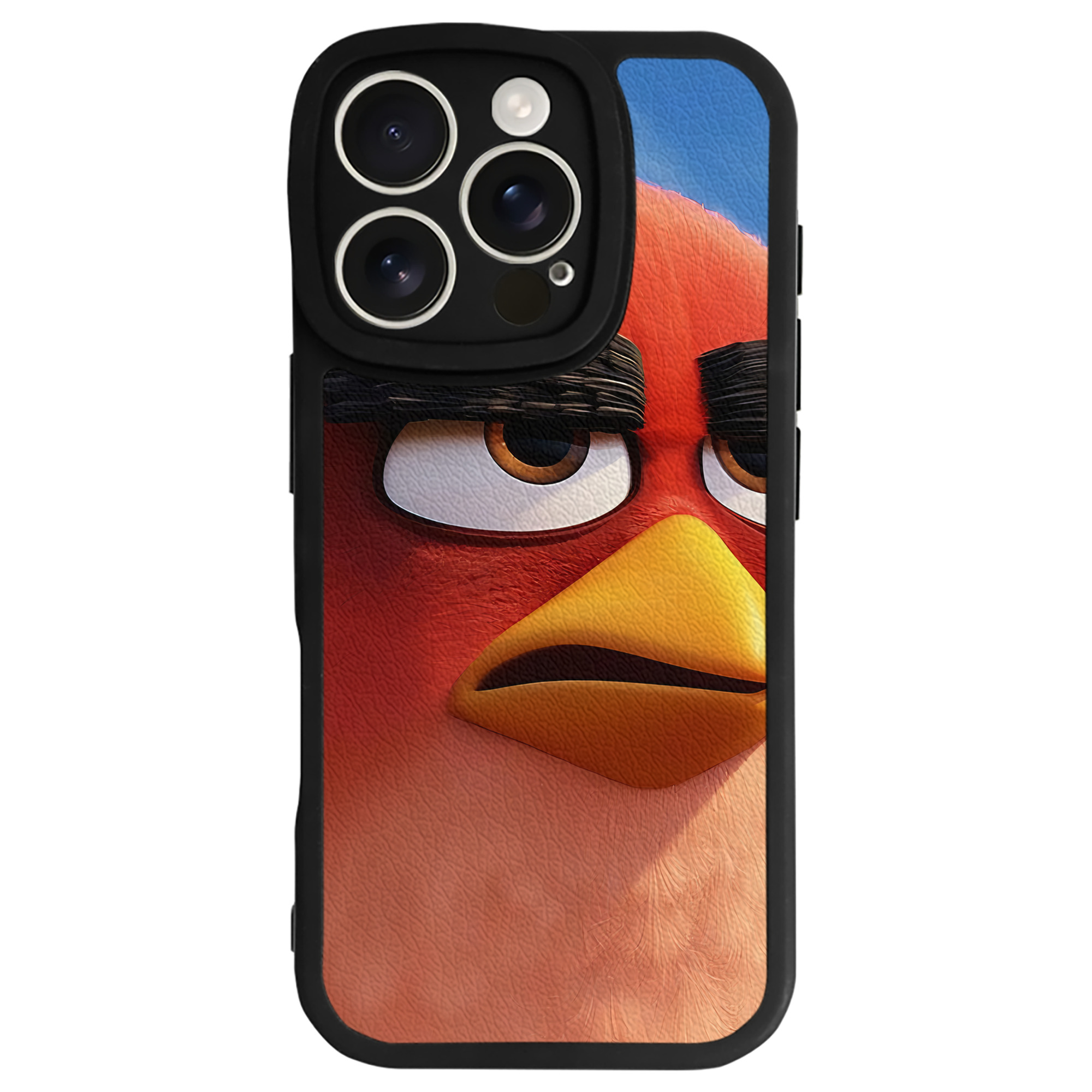 （画像用） Angry Birds アングリーバード 【iPhone 16シリーズ対応】シリコンスマホケース（レザー調） 材質：シリコン